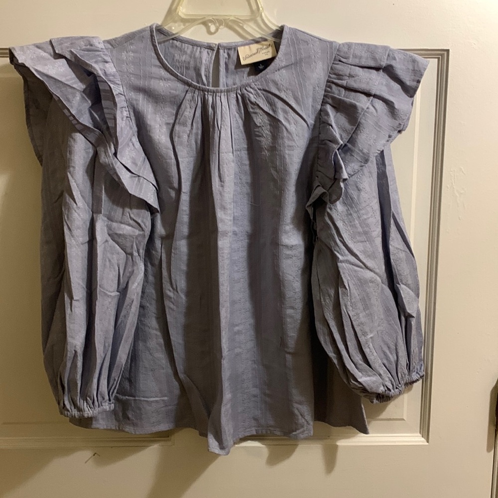 Universal Thread Ruffle Shoulder Top - image 1